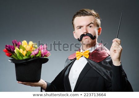 Foto stock: Funny Magician