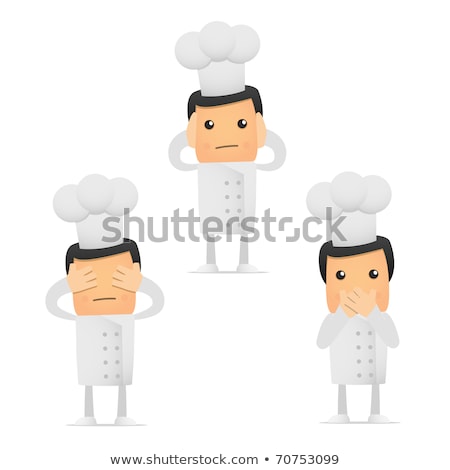 Stok fotoğraf: Chef In Various Poses