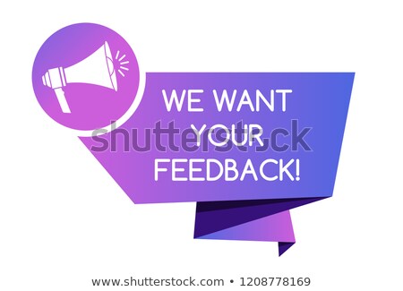 Foto stock: Share Your Voice Speech Bubble Concept