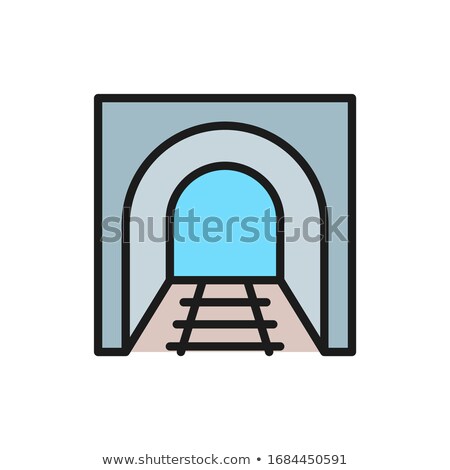 Stock foto: Railway Tunnel Line Icon