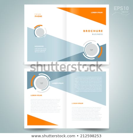 ストックフォト: Booklet Cover Layout Template Presentation For Your Business