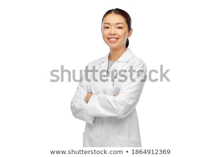 [[stock_photo]]: Young Female Doctor With Crossed Arms On White Background