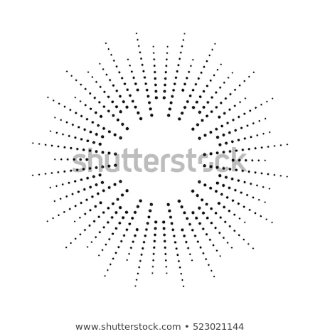 Сток-фото: Vector Abstract Radial Burst Black Star Explosion