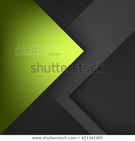 Stockfoto: Green Triangle With Arrows Vector Illustration