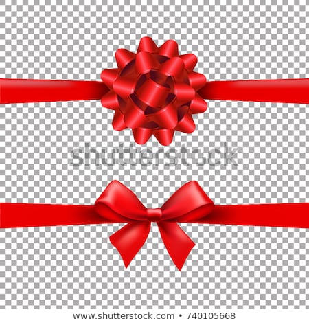 Stock foto: Big Set Ribbon Bow Transparent Background