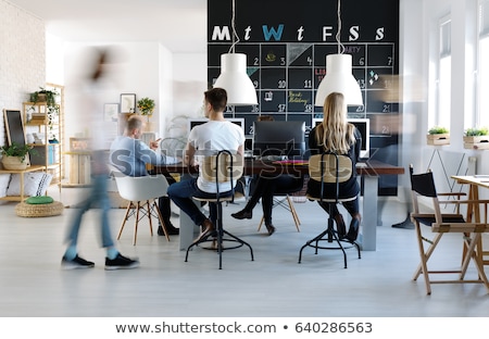 Stock fotó: People Working In Modern Open Space Office