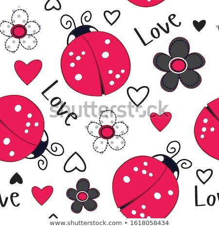 Foto stock: Ladybugs In Love