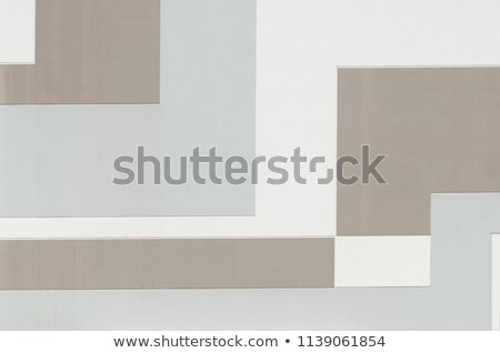 Stock photo: Rectangular Empty Room With Shaded White Walls