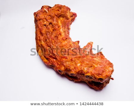 Stock photo: Slices Of Smoked Pork Neck