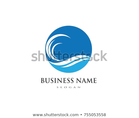 Stok fotoğraf: Water Wave Symbol And Icon Logo Template Vector