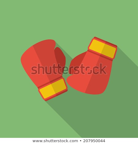 Foto d'archivio: Boxing Gloves Flat Icon