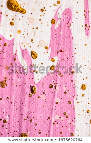 Stockfoto: Abstract Acrylic Paint Strokes Art Brush Flatlay Background