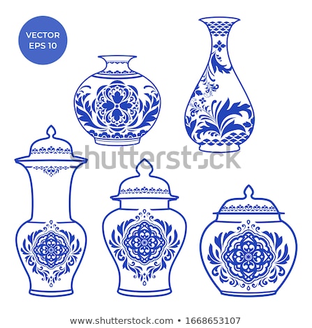 Foto stock: Chinese Porcelain Vases