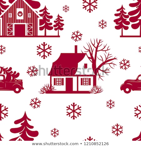 Сток-фото: Christmas Pattern Snowflake Background Eps 8
