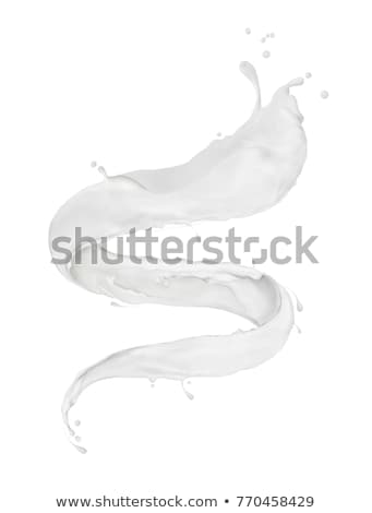 Foto stock: Milk Splash Isolated On White