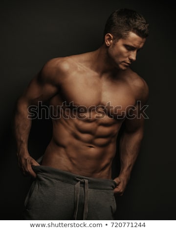 Foto stock: Attractive Shirtless Man