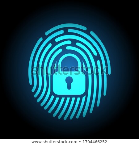 Stockfoto: Fingerprint Security Digital