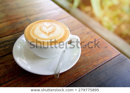 Stock foto: Latte Art Design In Mug