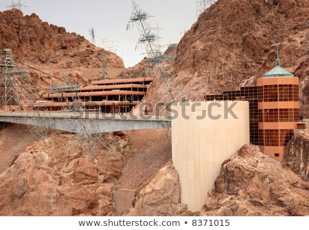 Foto stock: Hoover Dam And The Visitor Center Nevada