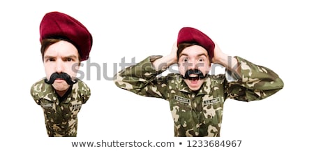 Сток-фото: Funny Soldier In Military Concept