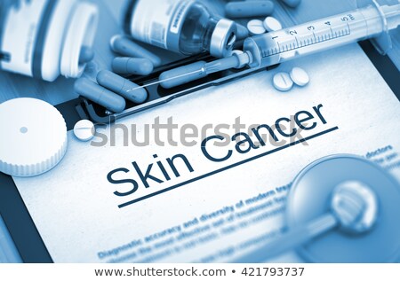 Stockfoto: Diagnosis - Skin Cancer Medical Concept 3d Render