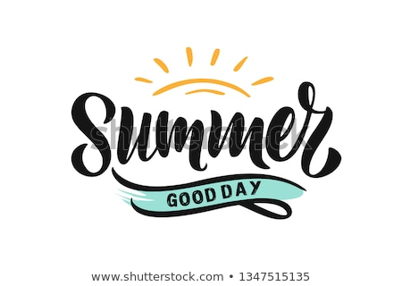 Foto stock: Love Summer Calligraphy