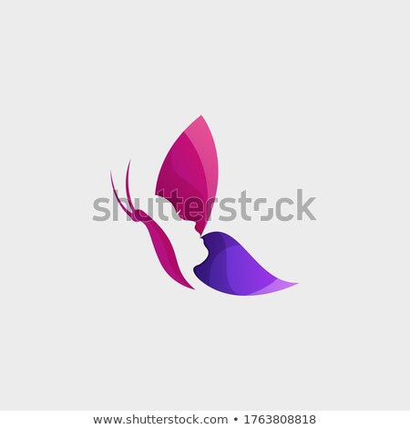 Stock photo: Butterfly Fish Title Poster Vector Illustration