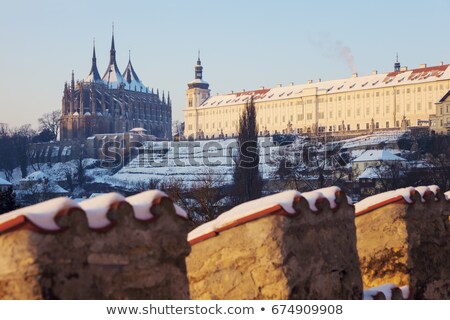 Stockfoto: Former Jesuit College And St Barbaras Church In Kutna Hora