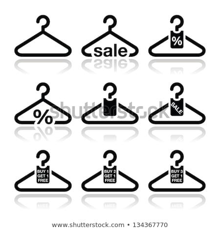 Clothes Hanger With Sale Tag Vector [[stock_photo]] © RedKoala