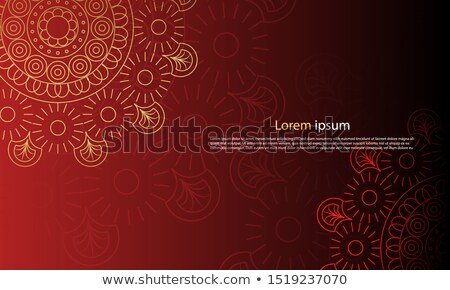 Foto stock: Beautiful Mandala Card Design Templates