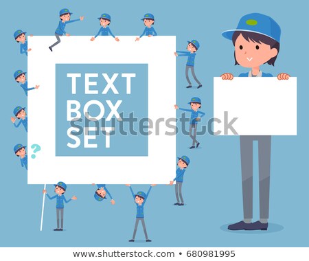 Stock photo: Flat Type Delivery Womentext Box