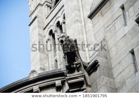 Сток-фото: Gargoyle Statue On Basilica Coeur Sacre
