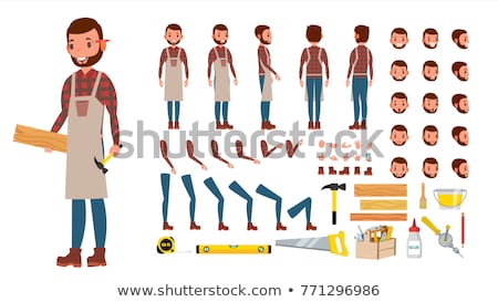 [[stock_photo]]: Carpenter Working At The Circular Cutter