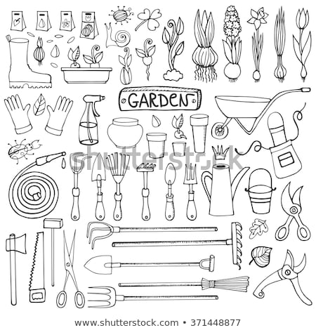 Gardening Gloves Garden Tool Cartoon Retro Drawing vector illustration ©  TatianaKost94 (#10017878) | Stockfresh