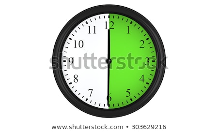 Сток-фото: Realistic Clock Face With Thirty Minutes Timer On White