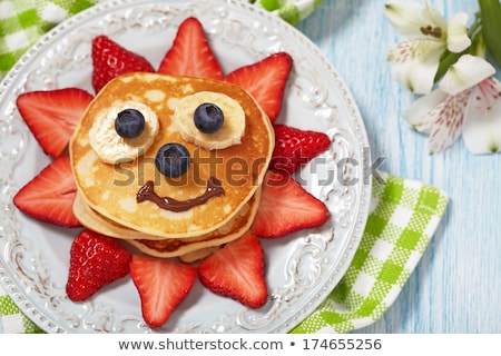 Сток-фото: Smiling Pancake On A Plate