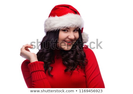 Stock fotó: Santa Claus Portrait Smiling Isolated Over A White Background An
