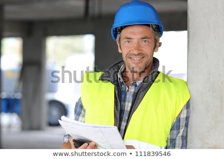 Stock fotó: Mature Construction Worker