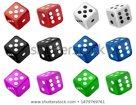 Stockfoto: Three Colourful Dice