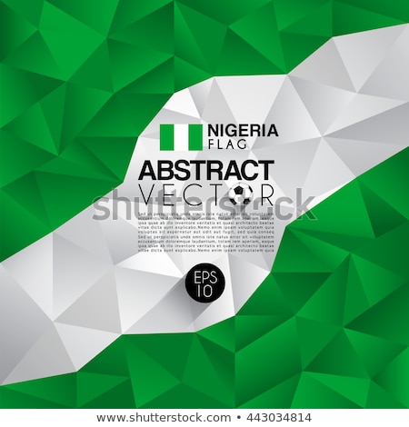 Сток-фото: Nigeria Flag Themes Idea Design