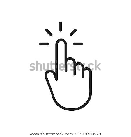 Stock photo: Hand Click Icon Vector Illustration