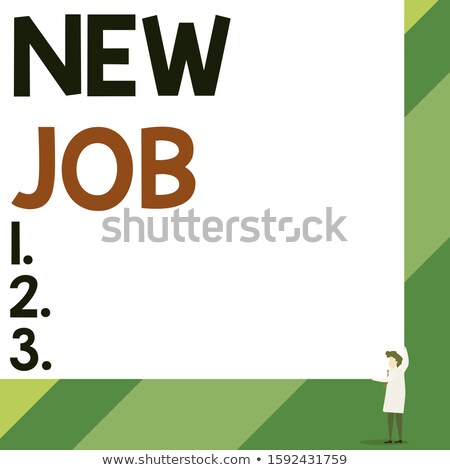 Foto stock: Woman Holding Blank With Text About Career Gender