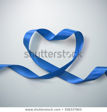 Stok fotoğraf: Blue Curled Strip