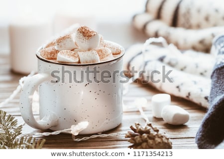 Stockfoto: Hot Chocolates With Marshmallows