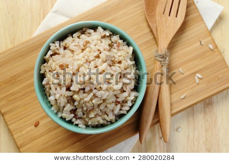Stok fotoğraf: Brown Rice In A Bowl