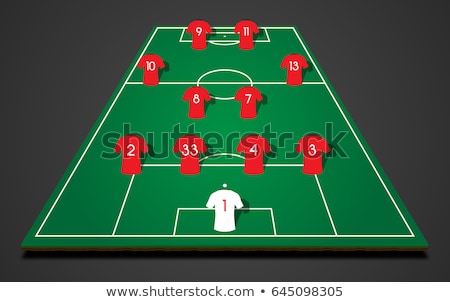 Foto stock: Footballer Lines Of Attack