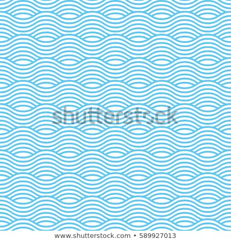 Stok fotoğraf: Seamless Sea Pattern Vector Illustration