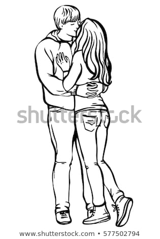Stock photo: Sensuality Young Couple Hugging