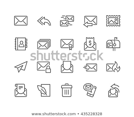 Stock foto: Send Message Line Icon