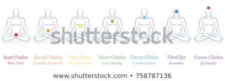 Stok fotoğraf: Color Chakras With Man